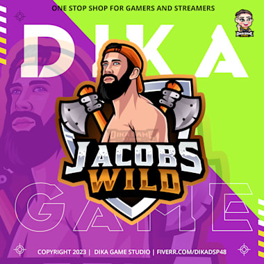 Draw stunning game logo for video game, twitch, roblox by Dikadsp48