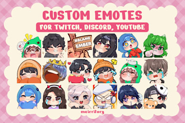 Draw cute chibi anime icon for , twitch, vtuber by Kirara_alex313