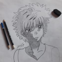 Draw you a hand drawing of anime characters specially hunter x