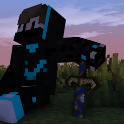 Blue enderman, Minecraft Skin