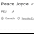Peace Joyce