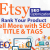 Etsy Promotion