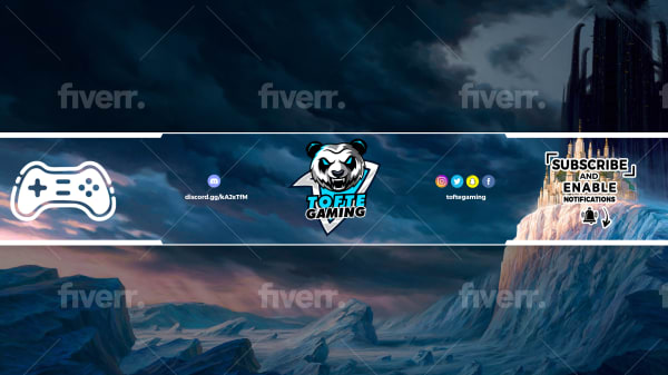 Design epic youtube banner and logo by Arxlanmahmood