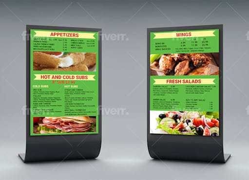 Design digital screen menu for your cafe, bar or restaurant by ...