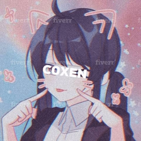 Make You A Cute Anime Girl Aesthetic Logo For Your Social Media By