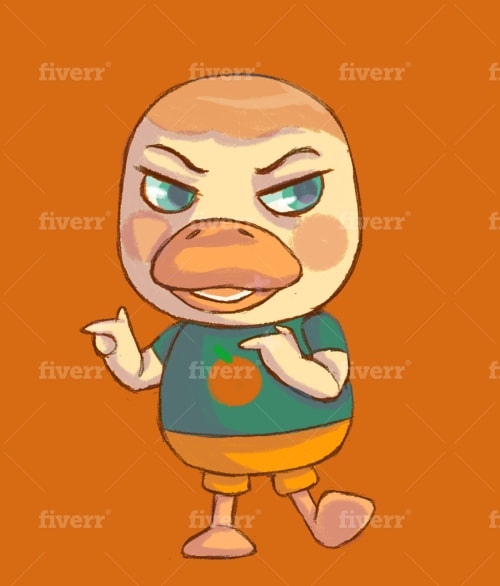 Draw You As An Animal Crossing Character In My Style By Puritears