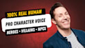 be your pro character voice actor for video games and animation