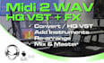 convert your midi into a melodic audio file