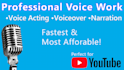 record a voice over for your production