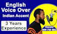 provide a professional voice over in english indian accent