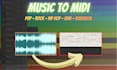 convert your music to midi format
