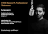 record a professional voiceover
