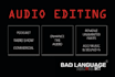 edit and optimize your audio