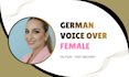 record german female voice over