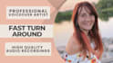 record your female voiceover