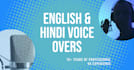 do hindi voice over in flawless native diction