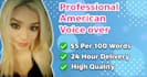 record a natural american female voiceover today