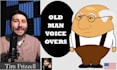 record an old man voice over for you