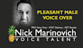 record your script with pleasant male voice over