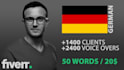 be your professional german male voice over artist