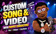 create a video and custom song