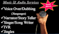 do voice over, dubbing, IVR, narration in hindi, english, bengali languages