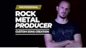 compose and produce a pro rock or metal song, custom music