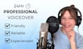 provide a professional voiceover in 24 hours