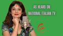 be your professional italian and english voice talent