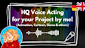 provide female voice acting for games, cartoons or animation