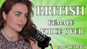 record a professional british female voice over