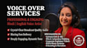 record a professional voice over in hindi or english