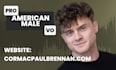 record professional young male voice over