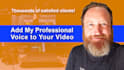 provide an american male voice over for your video