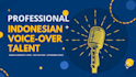 record a professional, indonesian male voice over