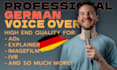record a german voice over for your project