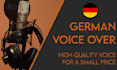 record a german, male voice over