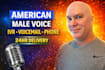 record a premium american male voice over for IVR, voicemail, and busines