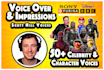 record a celebrity or character voice impression