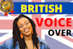 record a professional british female voiceover