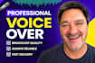 record a professional american male voice over