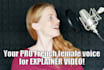 record a pro french voice over for your motion design video
