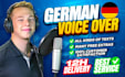 record a male german voice over for you