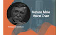 create a mature american male voice over