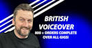 record a british male voice over in english