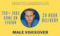 record a professional male voice over
