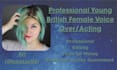 record a natural and professional british female voice over