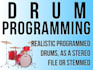 create realistic programmed drums or percussion
