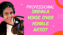 provide professional sinhala female voiceover for your project