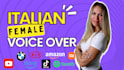 record a professional italian female voice over in 24h